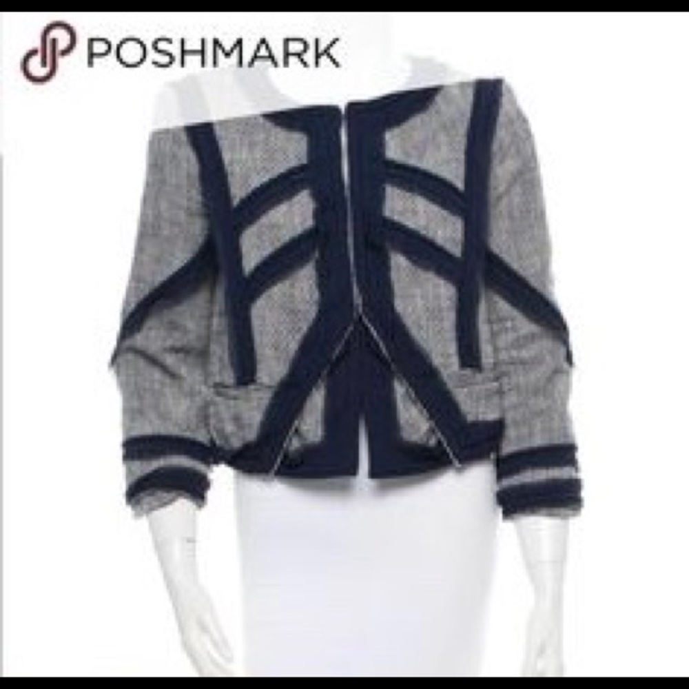 ELIZABETH AND JAMES Tweed Dress Crop JACKET new